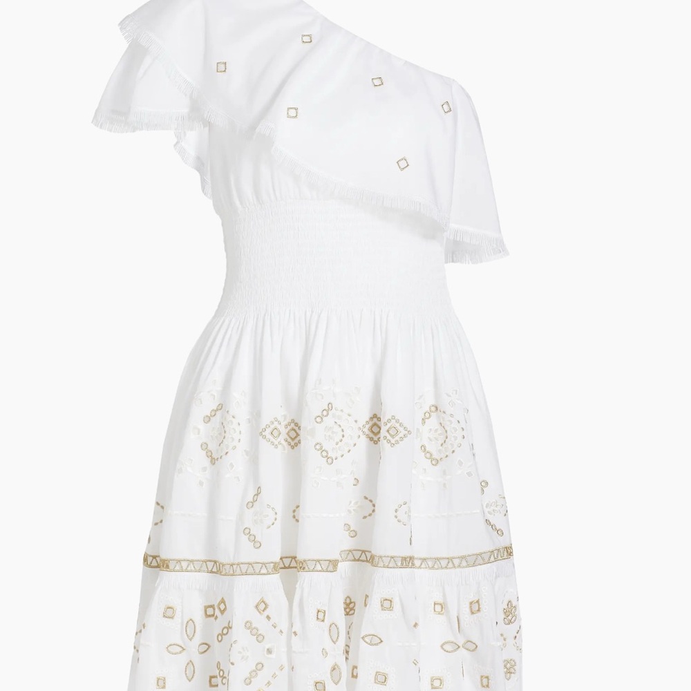KOBI HALPERIN
Brooklyn Embroidered One-Shoulder Minidress - NWT